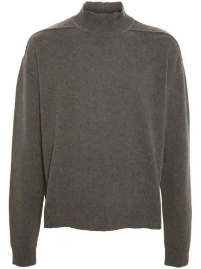 Rick Owens high-neck brushed jumper - Grey