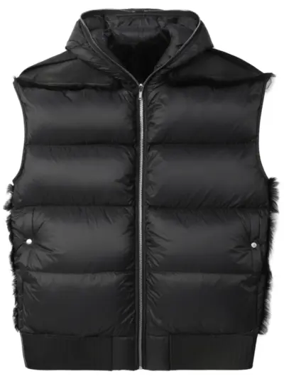 Rick Owens padded gilet - Black