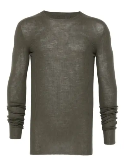 Rick Owens ribbed-knit T-shirt - Green