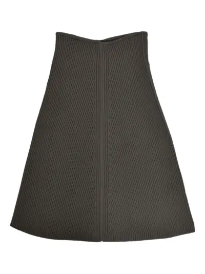 Rick Owens ribbed scarf - Brown