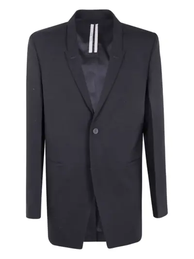 Rick Owens single-breasted jacket - Black