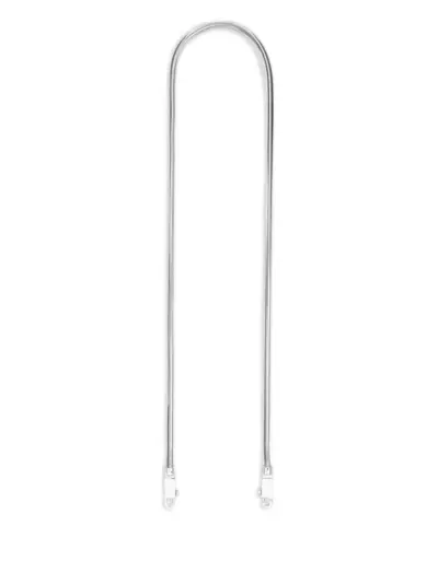 Rick Owens snake chain keyring - Silver