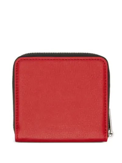 Rick Owens zip square wallet - Red