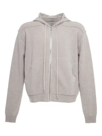 Rick Owens zip-up hoodie - Grey