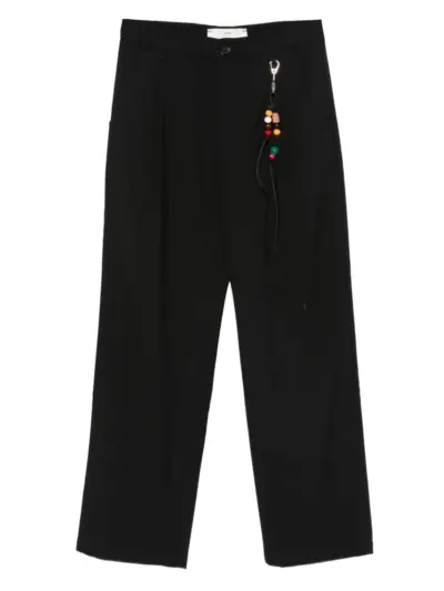 Song For The Mute bead-detailing trousers - Black