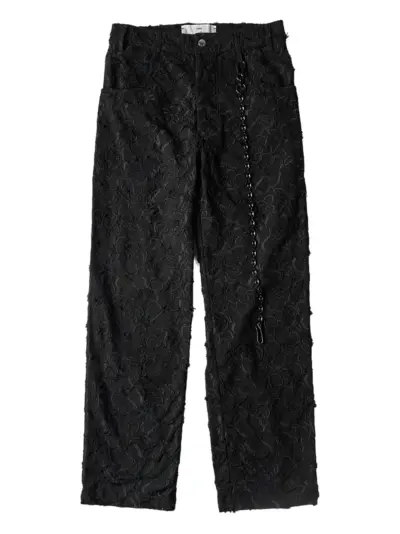 Song For The Mute textured trousers - Black