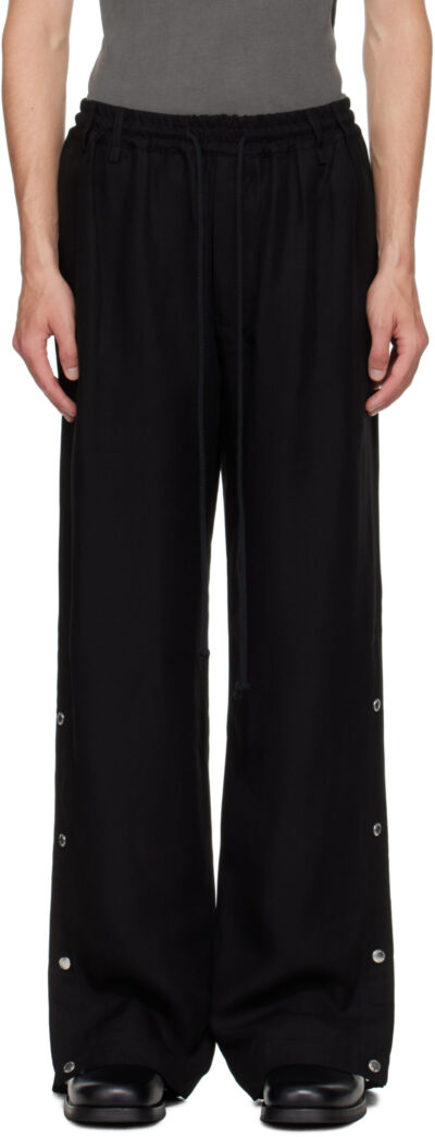 Song for the Mute Black Drape Studded Sweatpants