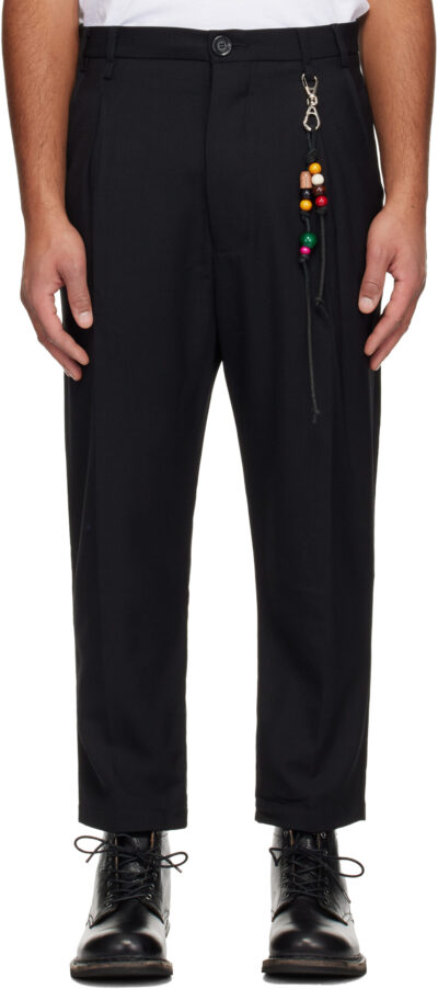 Song for the Mute Black Loose Pleated Trousers