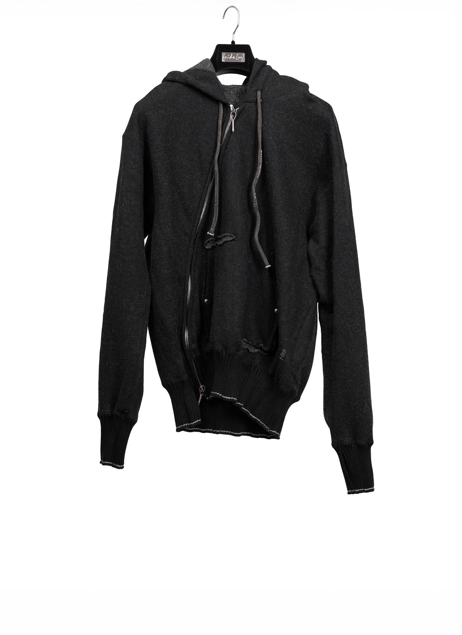 TAICHI MURAKAMI Displacement Sweat Parka Hooded Zipped, cashmere