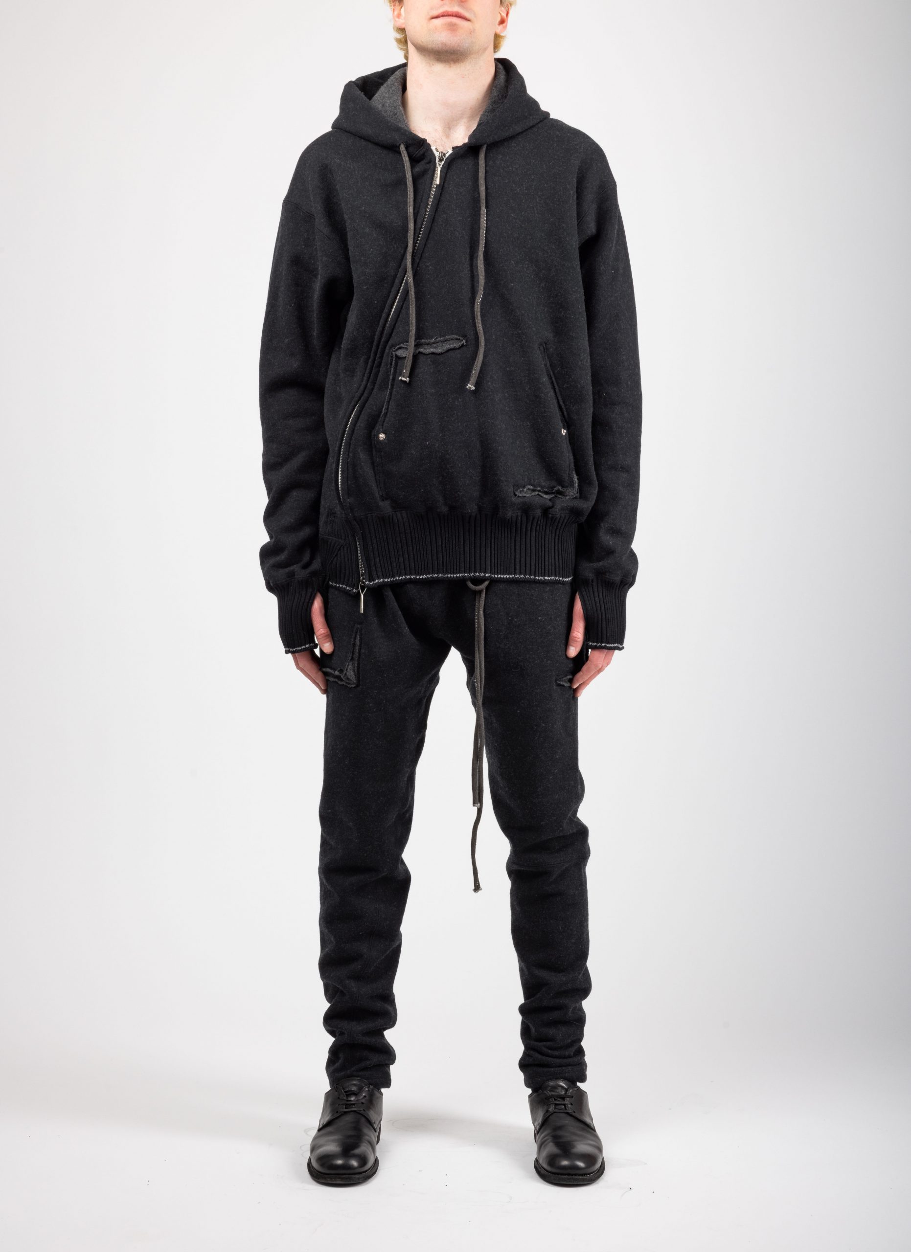 【taichi murakami】スヌード TAICHI MURAKAMI Displacement Sweat Parka Hooded Zipped, cashmere