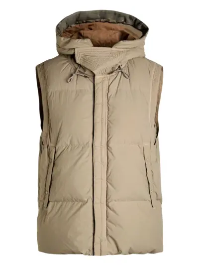 Ten C Boreal hooded padded gilet - Neutrals