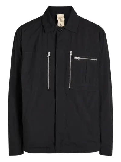 Ten C zip shirt jacket - Black