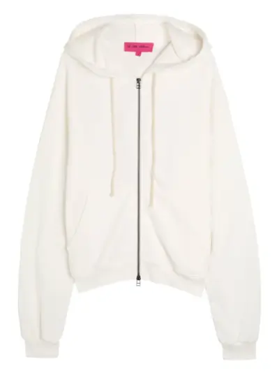 The Elder Statesman zip hooded hoodie - Neutrals
