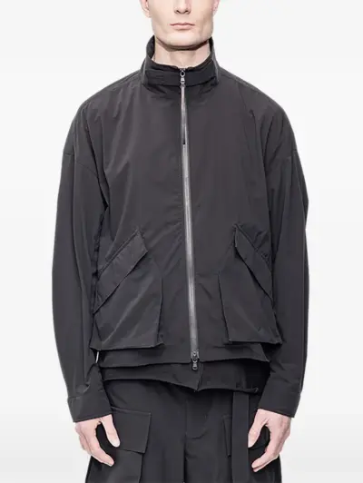 The Viridi-Anne zip-up jacket - Black