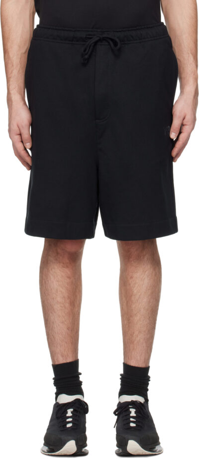 Y-3 Black French Terry Shorts