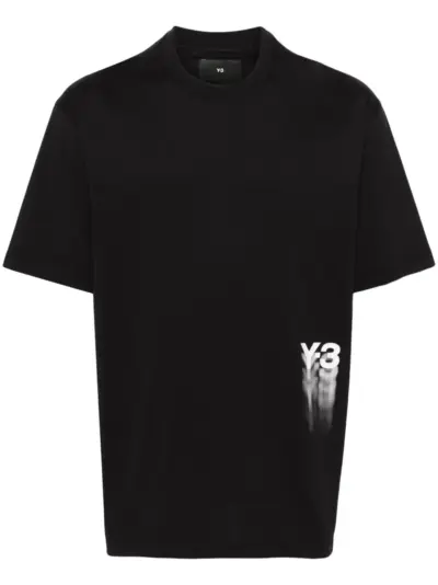 Y-3 GFX SS cotton T-shirt - Black