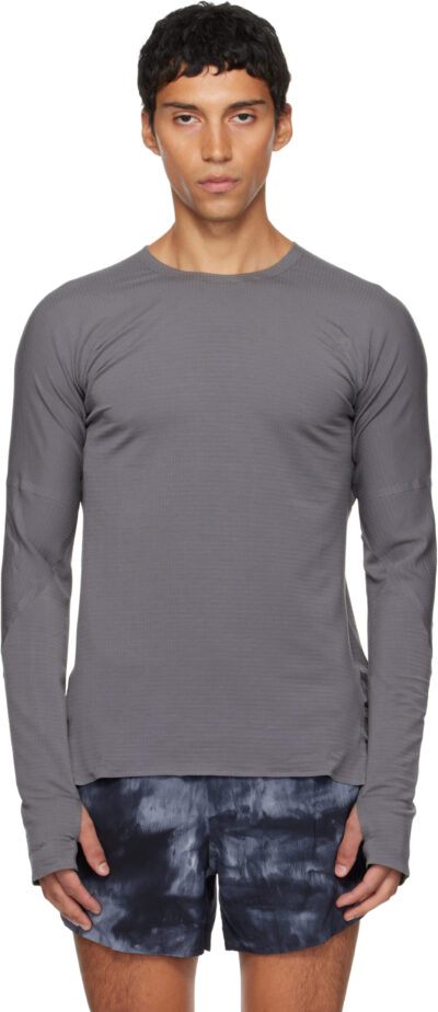 Y-3 Gray Running Long Sleeve T-shirt