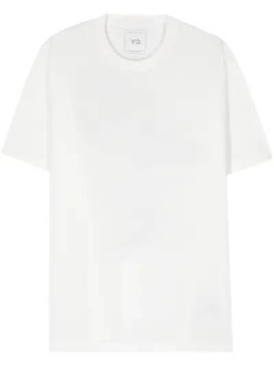 Y-3 logo-print T-shirt - White