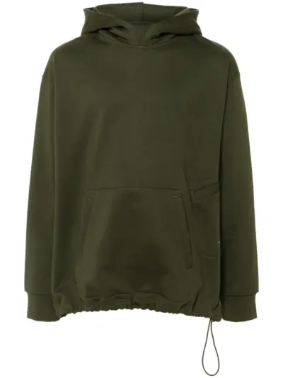 Y-3 logo-print hoodie - Green