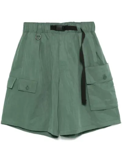 Y-3 twill cargo shorts - Green