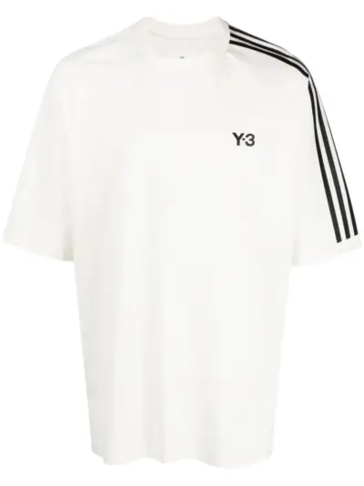 Y-3 x adidas logo-print T-shirt - White