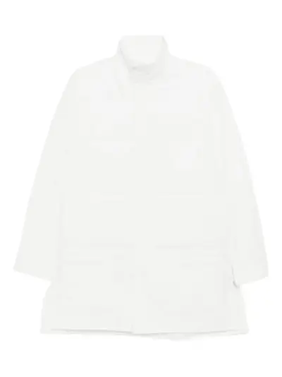 Yohji Yamamoto broad loop button padded jacket - White