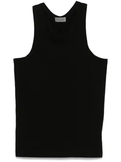 Yohji Yamamoto cotton tank top - Black