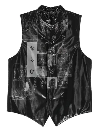 Yohji Yamamoto graphic-print gilets - Black