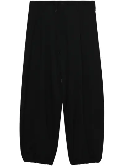 Yohji Yamamoto wool trousers - Black