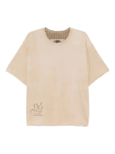 Ziggy Chen cotton T-shirt - Neutrals