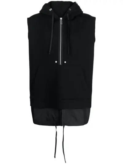 1017 ALYX 9SM half-zip fastening sleeveless hoodie - Black