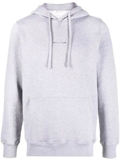 1017 ALYX 9SM logo-print cotton hoodie - Grey