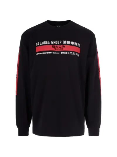 44 LABEL GROUP graphic crewneck knitwear - Black