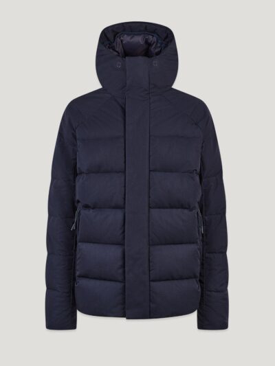 Belstaff Apex Jacket Men's Cotton Gabardine Dark Ink Size 3XL