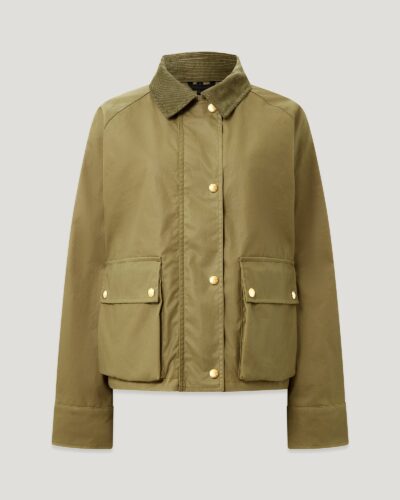 Belstaff Cyan Jacket Women's Waxed Cotton Dark Dune Size XS