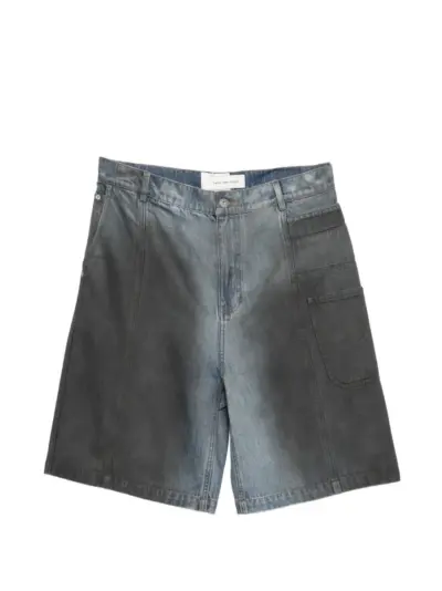 Feng Chen Wang Indigo denim shorts - Blue