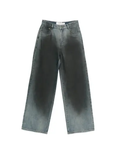 Feng Chen Wang faded-effect denim jeans - Blue