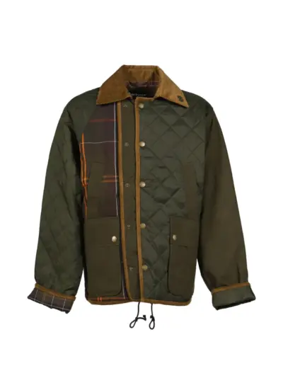 Feng Chen Wang x Barbour quilted patchwork jacket - Green