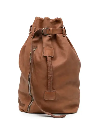 Guidi leather backpack - Brown