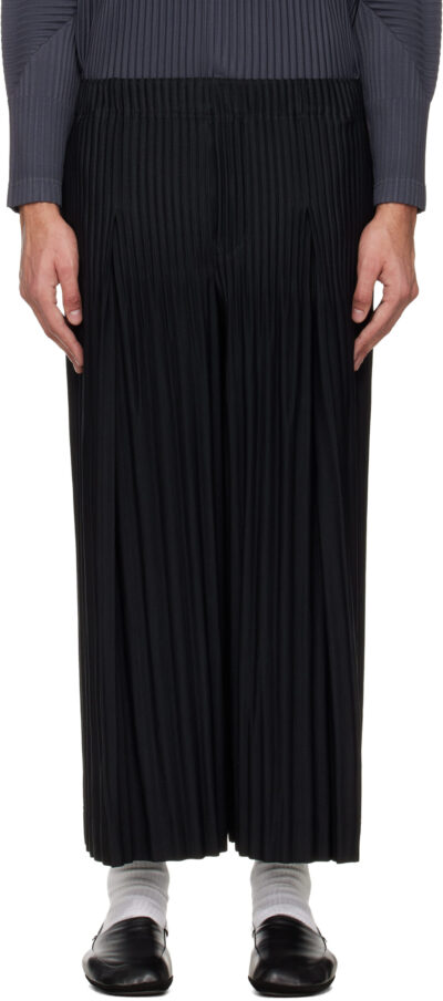 HOMME PLISSÉ ISSEY MIYAKE Black Monthly Colors December Trousers