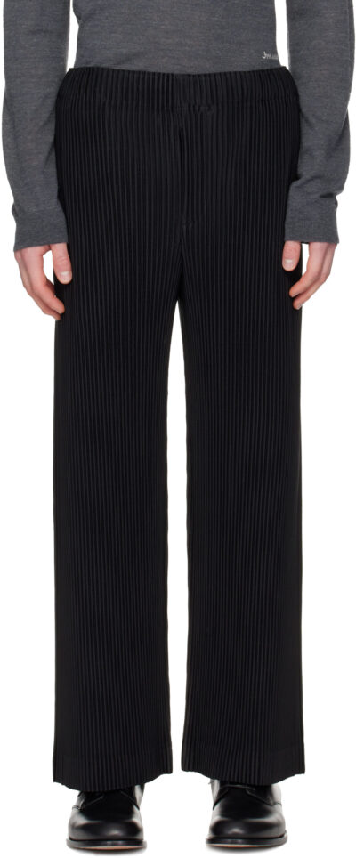 HOMME PLISSÉ ISSEY MIYAKE Black Monthly Colors October Trousers