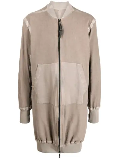 Isaac Sellam Experience seam-detailing zip-up midi coat - Brown