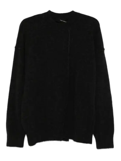 Isabel Benenato asymmetric-seam wool sweater - Black