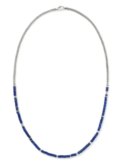 John Hardy sterling silver lapis lazuli heishi necklace - Blue