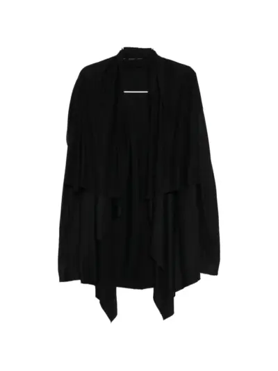 Julius veiled cardigan - Black