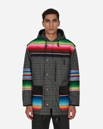 Junya Watanabe Jay Kay Striped Check Jacket Grey