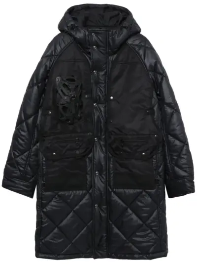 Junya Watanabe MAN x Innerraum hooded quilted jacket - Black