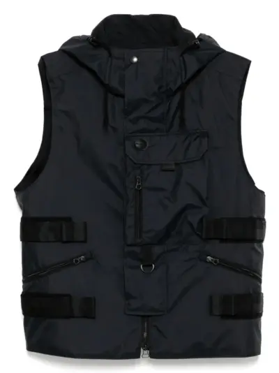 Junya Watanabe MAN zip-up gilet - Black