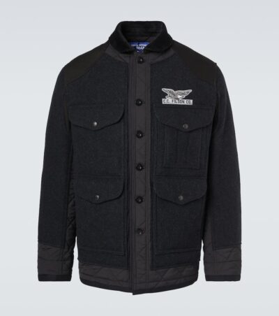 Junya Watanabe x Filson embroidered quilted wool field jacket