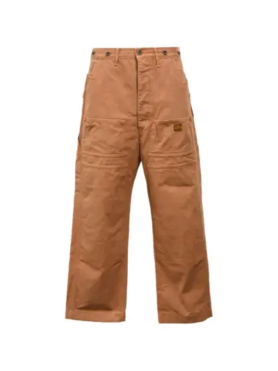 KAPITAL Lumber straight-leg cargo pants - Brown